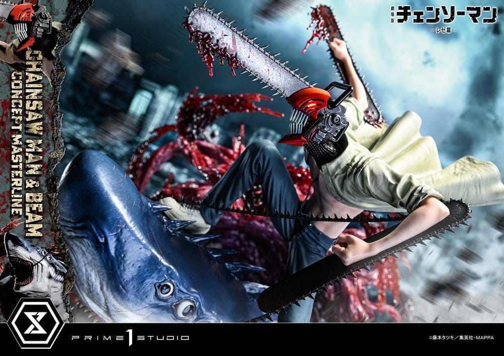 Chainsaw Man Concept Masterline Series Estatua 1/6 Chainsaw Man & Beam Bonus Version 73 cm
