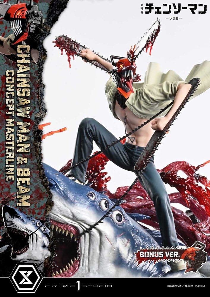 Chainsaw Man Concept Masterline Series Estatua 1/6 Chainsaw Man & Beam Bonus Version 73 cm