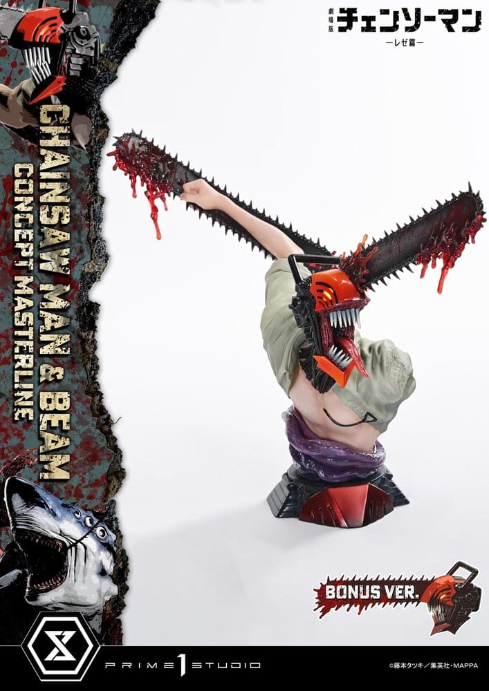 Chainsaw Man Concept Masterline Series Estatua 1/6 Chainsaw Man & Beam Bonus Version 73 cm