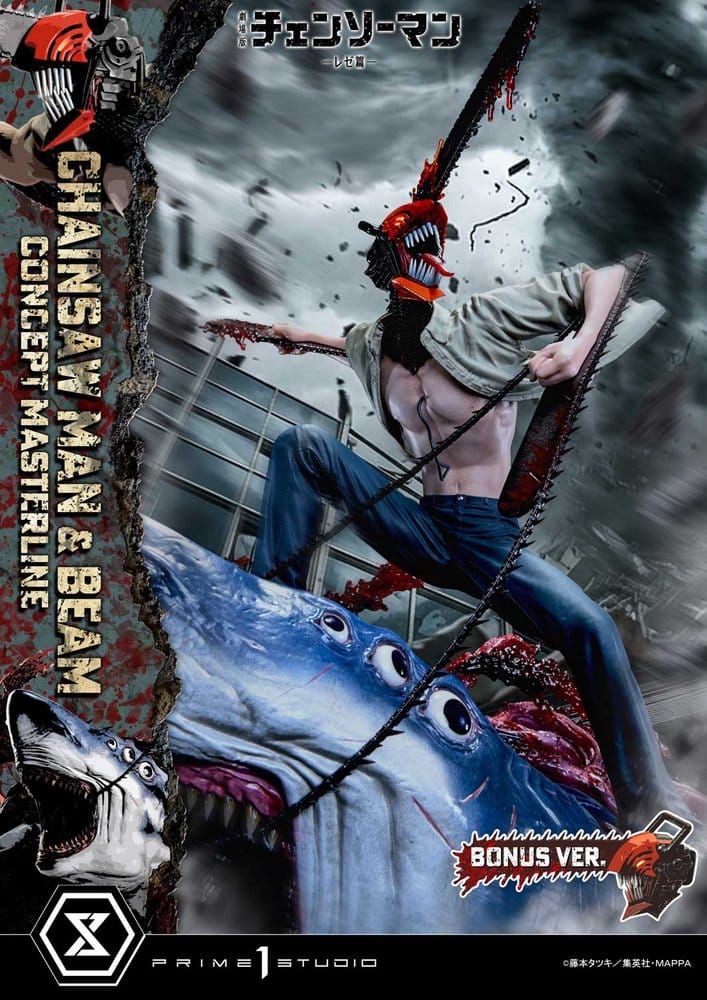 Chainsaw Man Concept Masterline Series Estatua 1/6 Chainsaw Man & Beam Bonus Version 73 cm