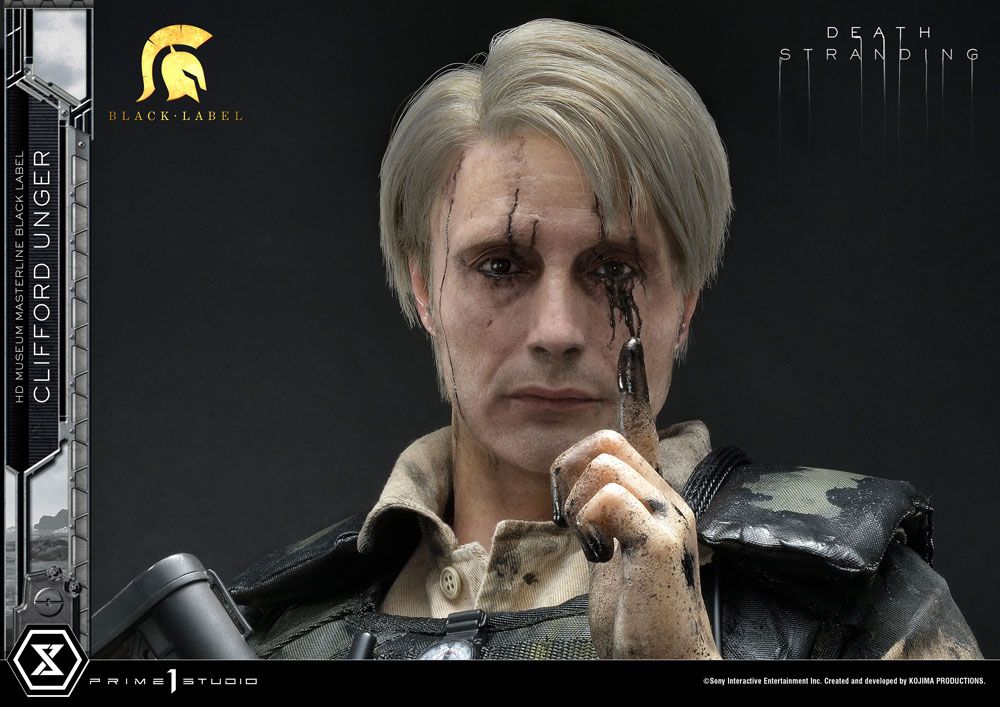 Death Stranding Estatua 1/2 Clifford Unger Black Label 103 cm