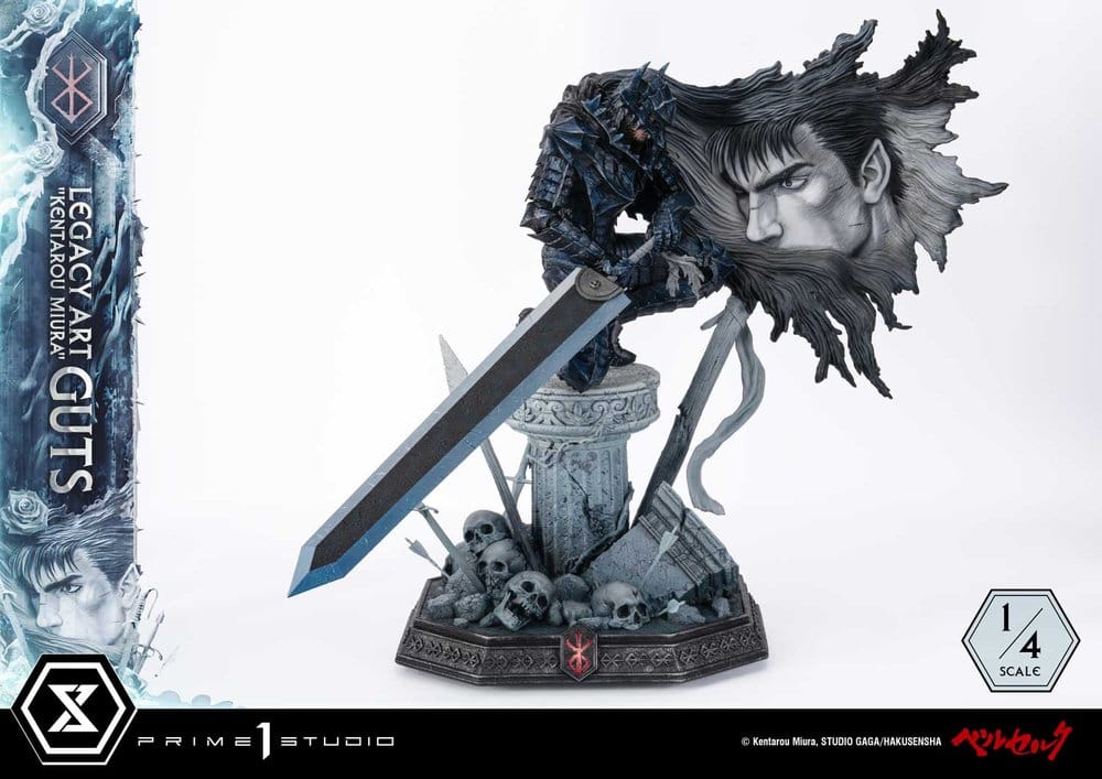 Berserk Legacy Art "Kentarou Miura" Estatua 1/4 Guts 74 cm Frikytopia