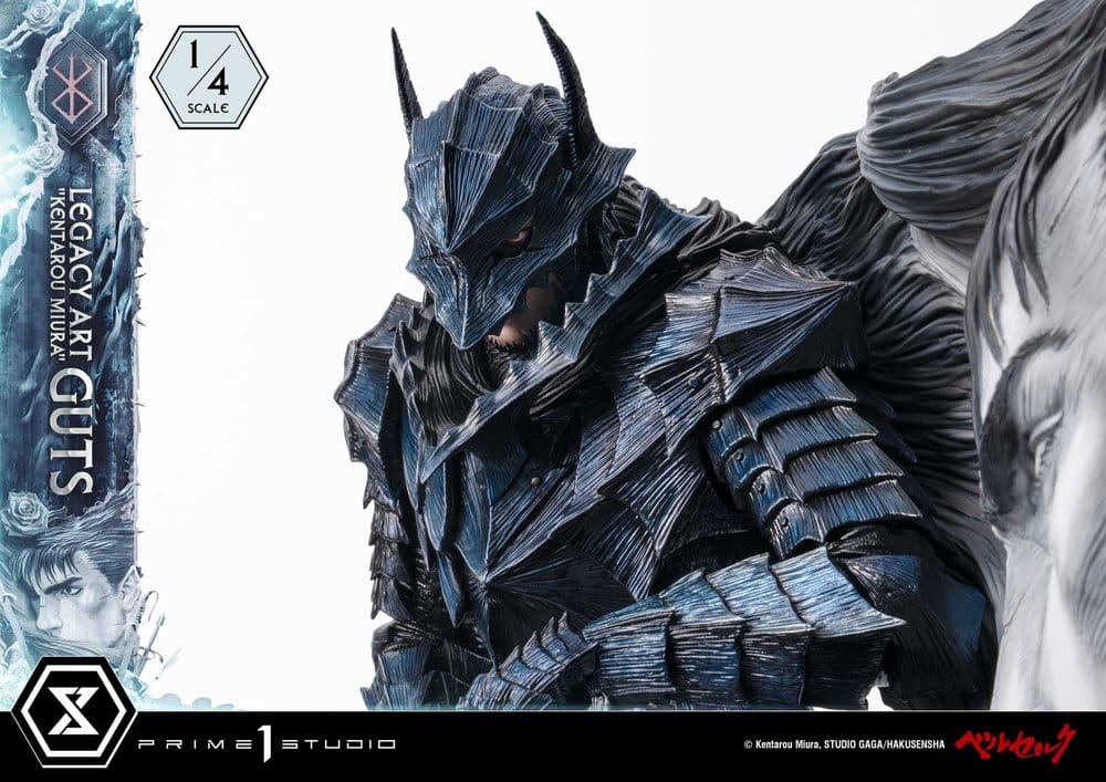 Berserk Legacy Art "Kentarou Miura" Estatua 1/4 Guts 74 cm