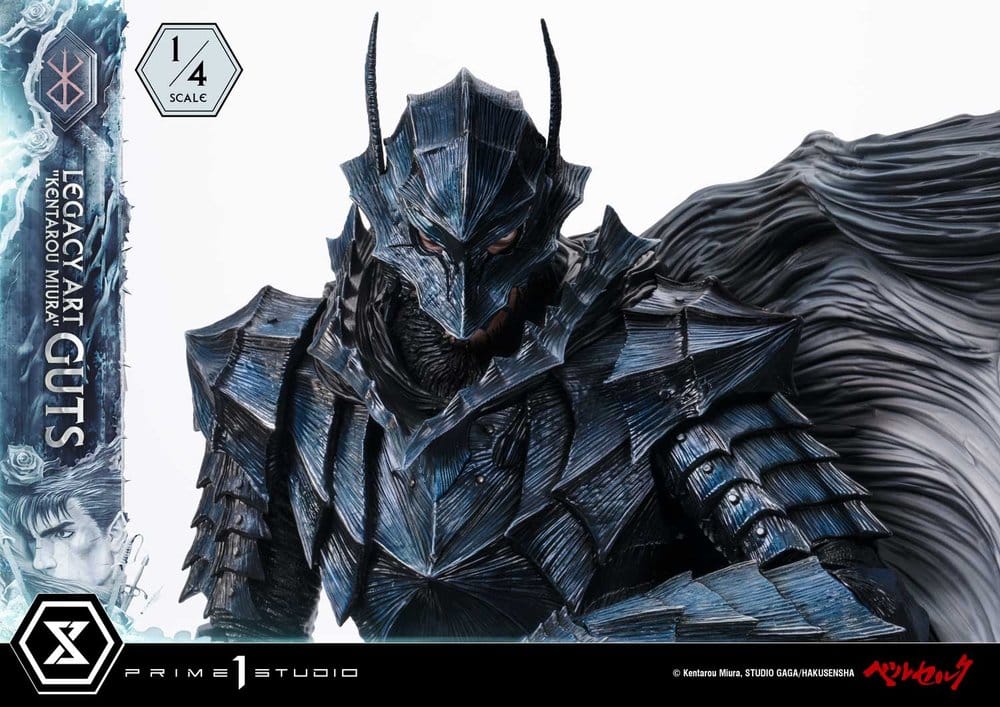 Berserk Legacy Art "Kentarou Miura" Estatua 1/4 Guts Bonus Version 74 cm