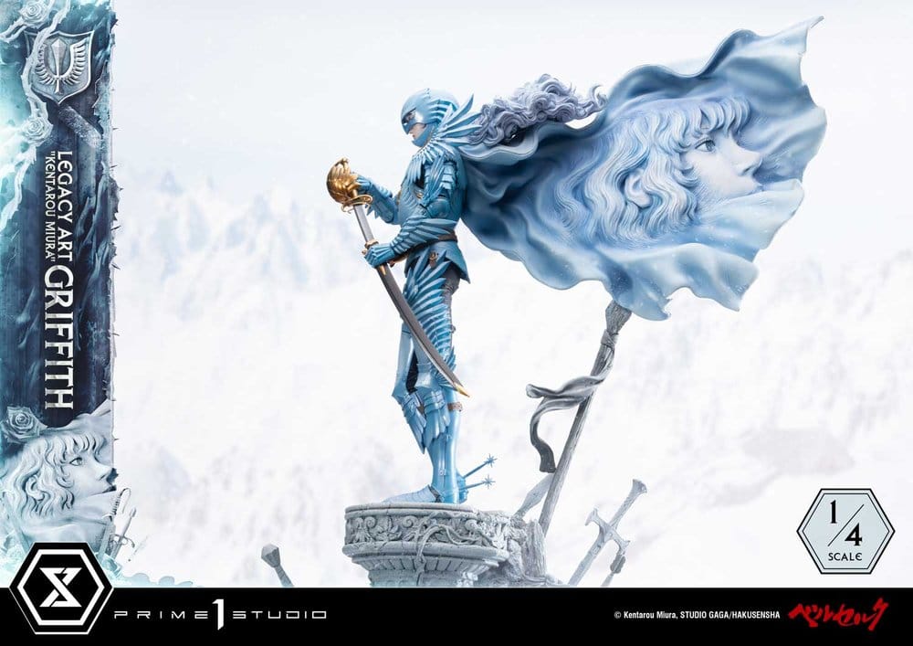 Berserk Legacy Art "Kentarou Miura" Estatua 1/4 Griffith Bonus Version 93 cm