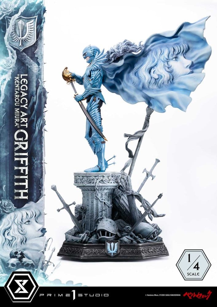 Berserk Legacy Art "Kentarou Miura" Estatua 1/4 Griffith Bonus Version 93 cm