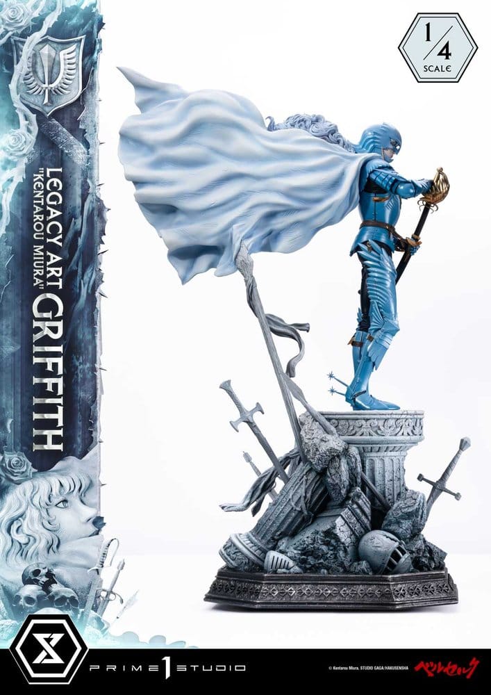 Berserk Legacy Art "Kentarou Miura" Estatua 1/4 Griffith Bonus Version 93 cm