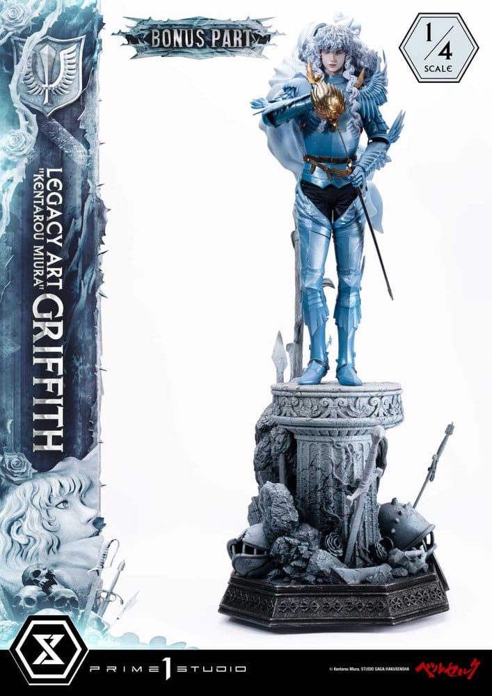 Berserk Legacy Art "Kentarou Miura" Estatua 1/4 Griffith Bonus Version 93 cm
