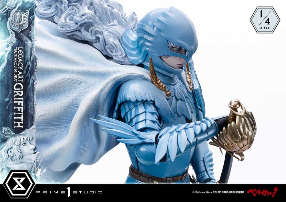 Berserk Legacy Art "Kentarou Miura" Estatua 1/4 Griffith Bonus Version 93 cm