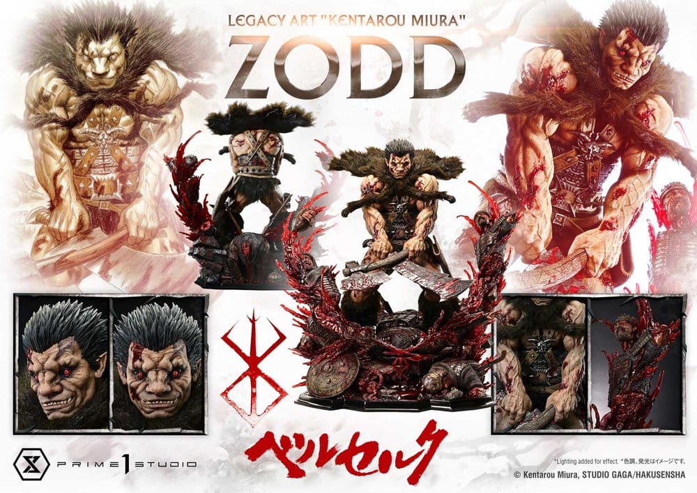 Berserk Legacy Art "Kentarou Miura" Estatua 1/4 Zodd 88 cm
