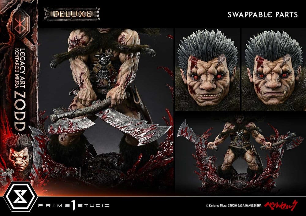 Berserk Legacy Art "Kentarou Miura" Estatua 1/4 Zodd Deluxe Version 88 cm