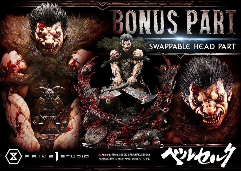 Berserk Legacy Art "Kentarou Miura" Estatua 1/4 Zodd DX Bonus Version 88 cm