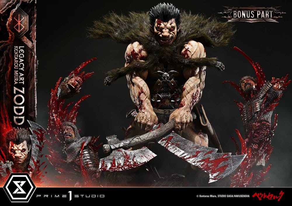 Berserk Legacy Art "Kentarou Miura" Estatua 1/4 Zodd DX Bonus Version 88 cm