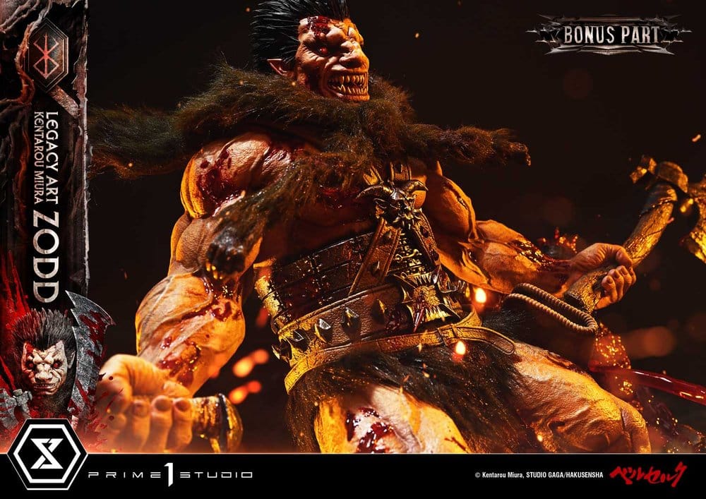Berserk Legacy Art "Kentarou Miura" Estatua 1/4 Zodd DX Bonus Version 88 cm