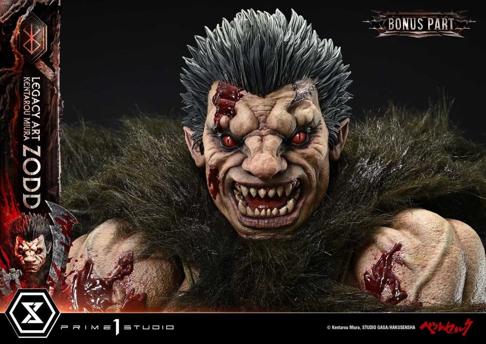 Berserk Legacy Art "Kentarou Miura" Estatua 1/4 Zodd DX Bonus Version 88 cm