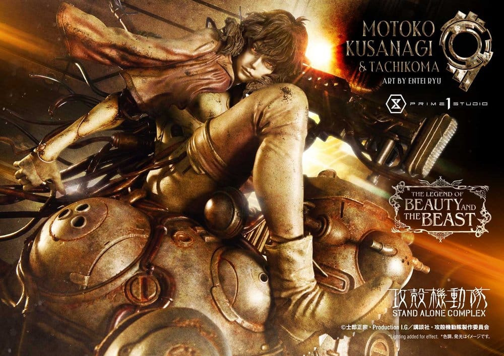 Ghost in the Shell Stand Alone Complex The Legend of Beauty and the Beast Estatua 1/4 Motoko Kusanagi & Tachikoma Art by Entei Ryu 53 cm