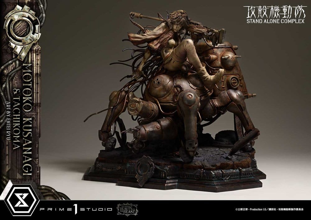 Ghost in the Shell Stand Alone Complex The Legend of Beauty and the Beast Estatua 1/4 Motoko Kusanagi & Tachikoma Art by Entei Ryu 53 cm