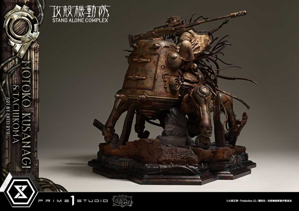 Ghost in the Shell Stand Alone Complex The Legend of Beauty and the Beast Estatua 1/4 Motoko Kusanagi & Tachikoma Art by Entei Ryu 53 cm