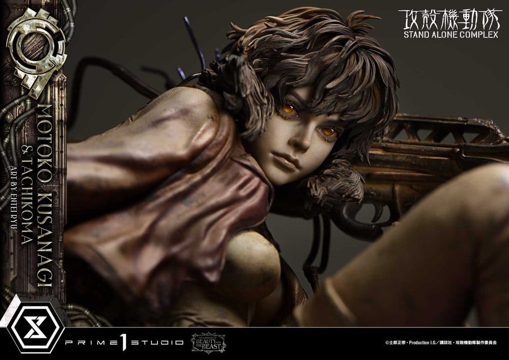 Ghost in the Shell Stand Alone Complex The Legend of Beauty and the Beast Estatua 1/4 Motoko Kusanagi & Tachikoma Art by Entei Ryu 53 cm
