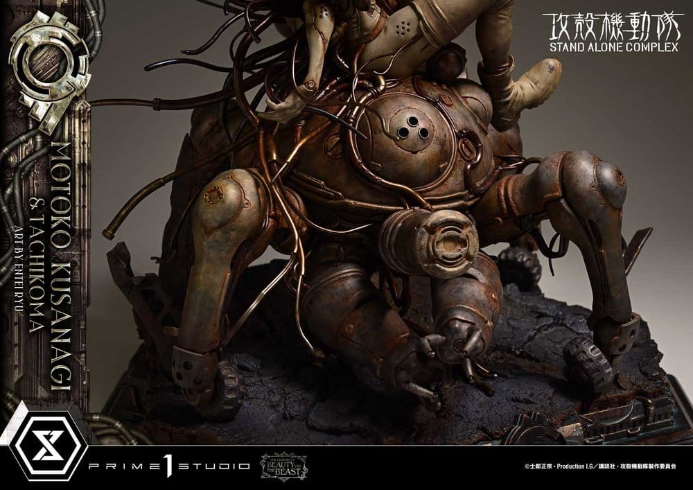 Ghost in the Shell Stand Alone Complex The Legend of Beauty and the Beast Estatua 1/4 Motoko Kusanagi & Tachikoma Art by Entei Ryu 53 cm