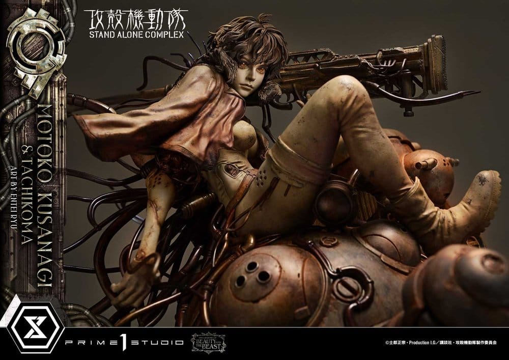 Ghost in the Shell Stand Alone Complex The Legend of Beauty and the Beast Estatua 1/4 Motoko Kusanagi & Tachikoma Art by Entei Ryu 53 cm