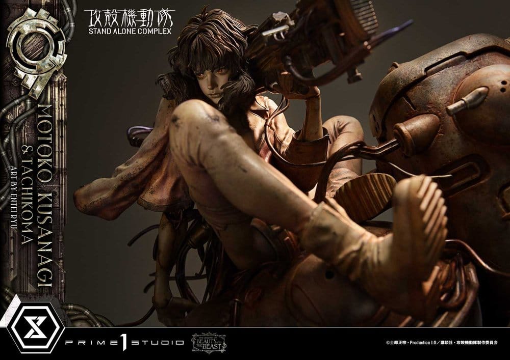 Ghost in the Shell Stand Alone Complex The Legend of Beauty and the Beast Estatua 1/4 Motoko Kusanagi & Tachikoma Art by Entei Ryu 53 cm