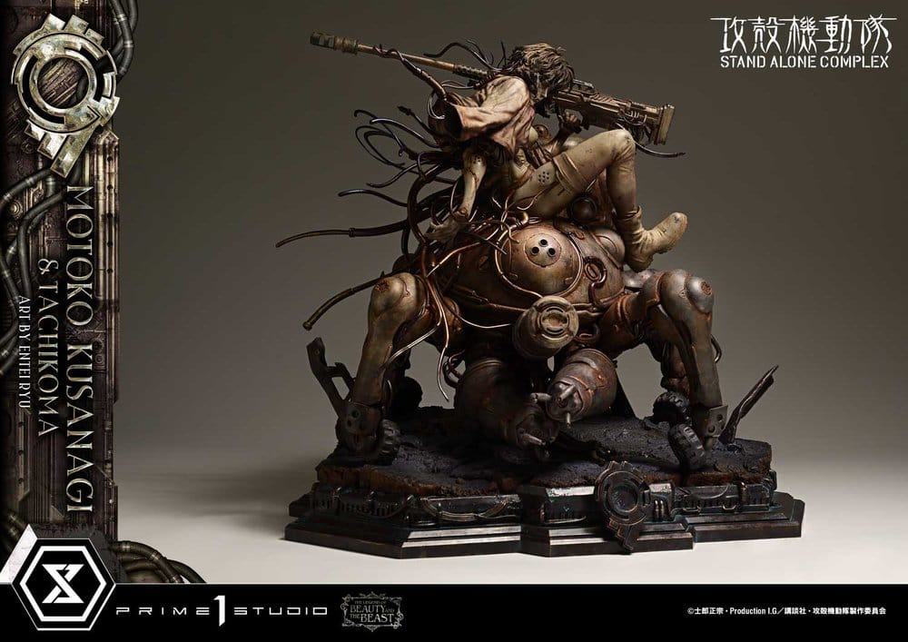 Ghost in the Shell Stand Alone Complex The Legend of Beauty and the Beast Estatua 1/4 Motoko Kusanagi & Tachikoma Art by Entei Ryu Bonus Version 53 cm