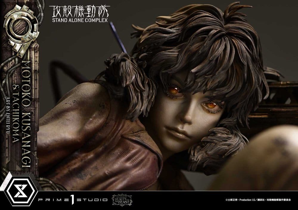 Ghost in the Shell Stand Alone Complex The Legend of Beauty and the Beast Estatua 1/4 Motoko Kusanagi & Tachikoma Art by Entei Ryu Bonus Version 53 cm