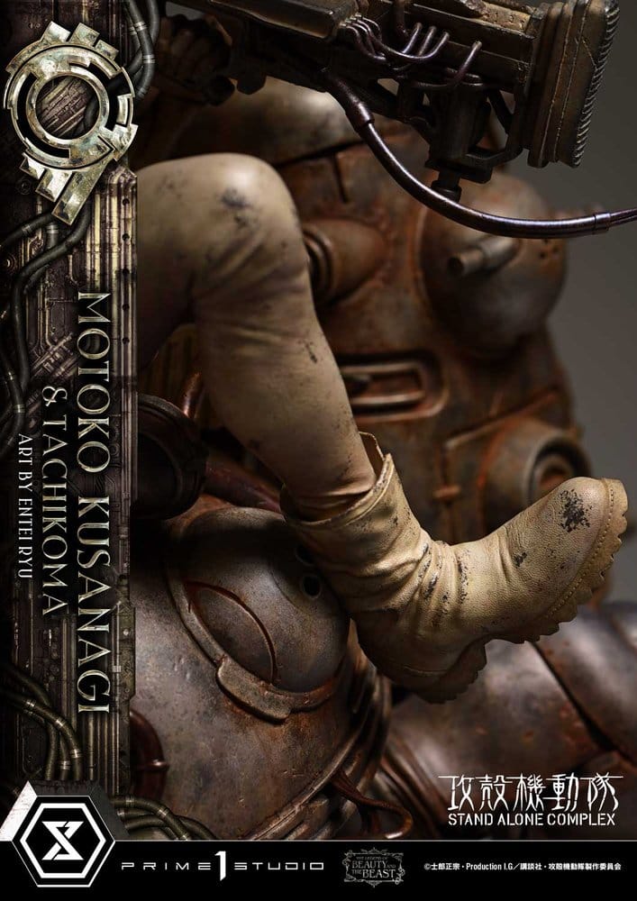 Ghost in the Shell Stand Alone Complex The Legend of Beauty and the Beast Estatua 1/4 Motoko Kusanagi & Tachikoma Art by Entei Ryu Bonus Version 53 cm