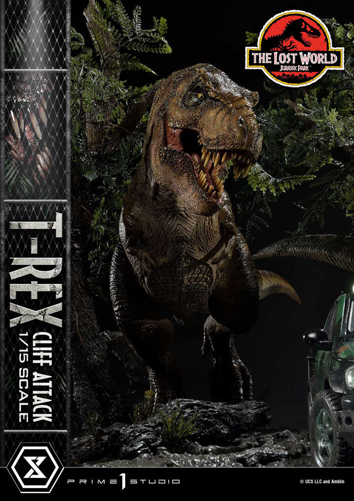 Jurassic World: The Lost World Estatua 1/15 T-Rex Cliff Attack 53 cm