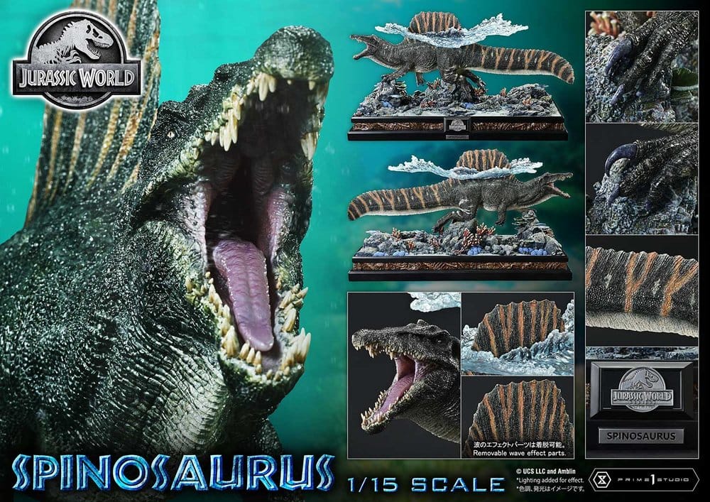 Jurassic World: el renacer (Película) Legacy Museum Collection Estatua 1/15 Spinosaurus 39 cm