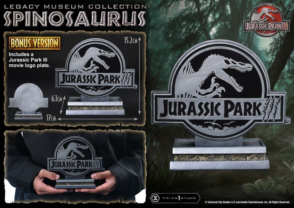 Jurassic Park Legacy Museum Collection Estatua 1/6 Spinosaurus Bonus Version 134 cm