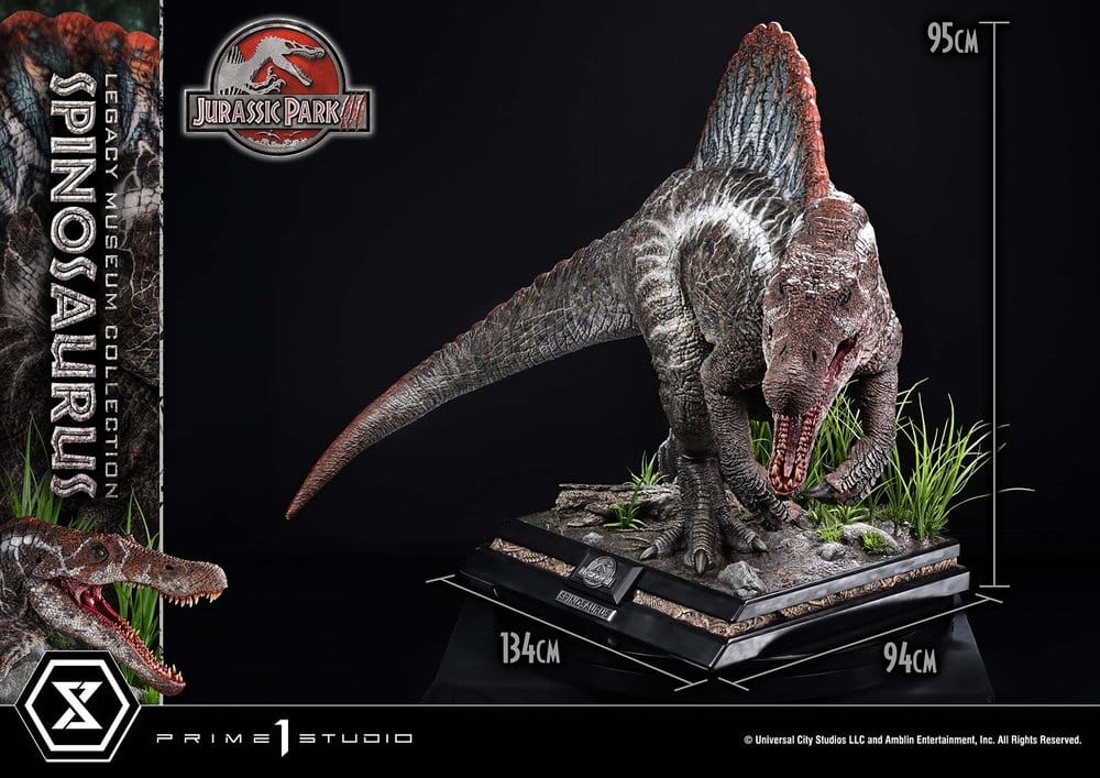 Jurassic Park Legacy Museum Collection Estatua 1/6 Spinosaurus Bonus Version 134 cm
