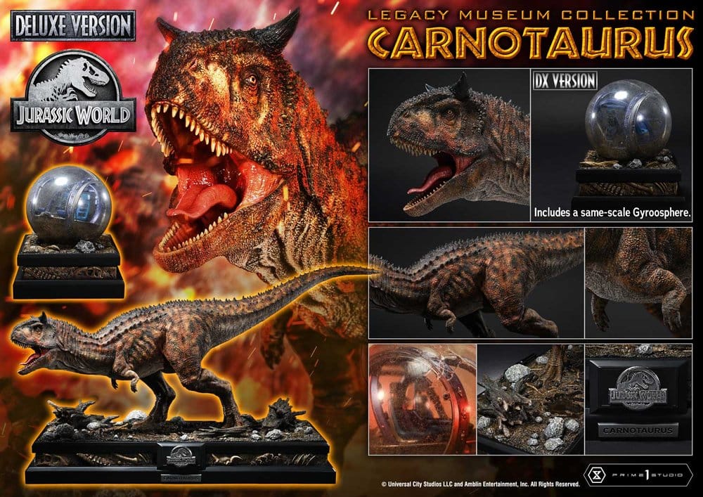 Jurassic World: Fallen Kingdom Legacy Museum Collection Estatua 1/15 Carnotaurus Deluxe 38 cm