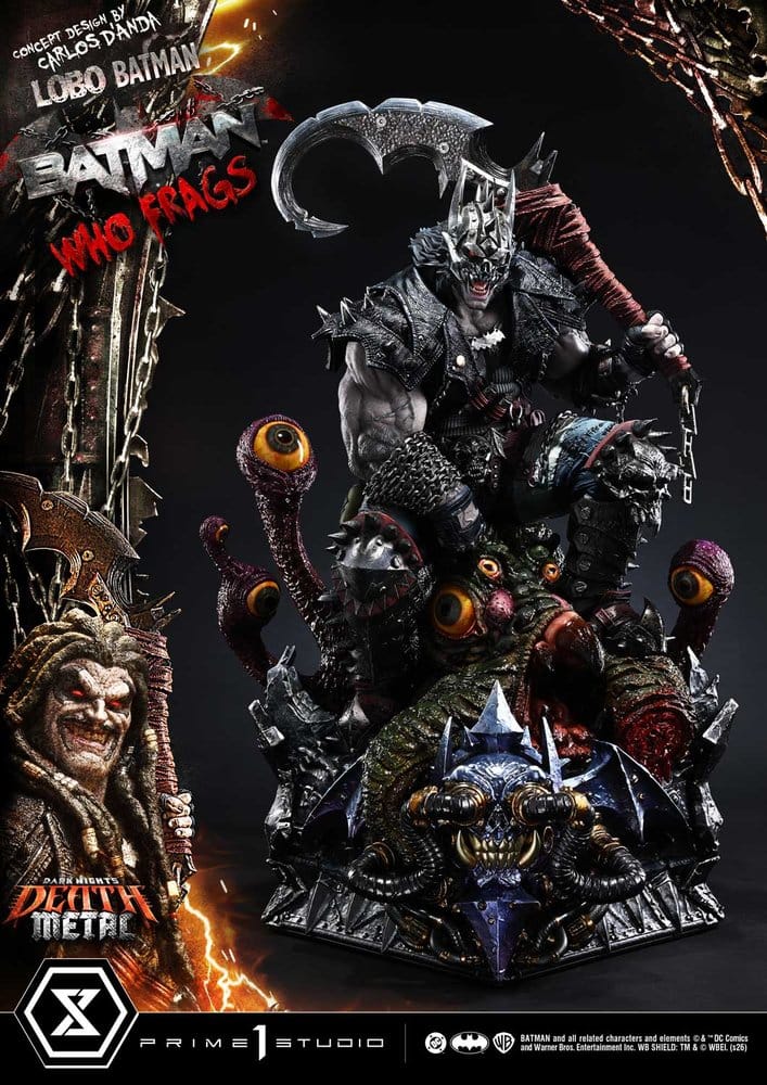 Dark Nights: Death Metal Museum Masterline Estatua 1/3 Lobo Batman: Batman Who Frags 81 cm