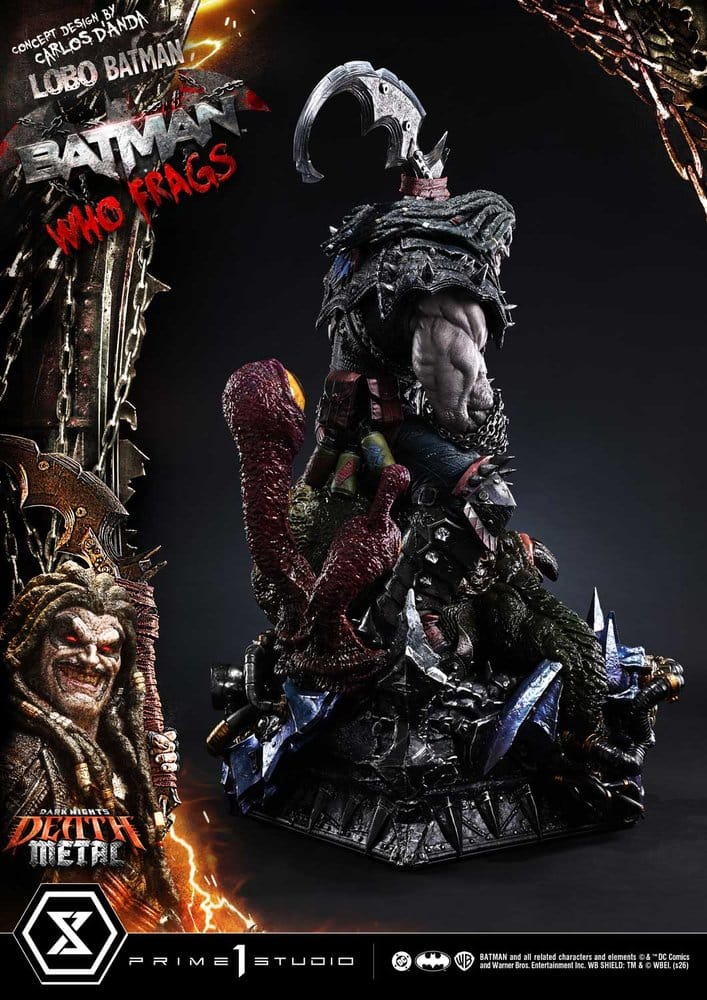 Dark Nights: Death Metal Museum Masterline Estatua 1/3 Lobo Batman: Batman Who Frags 81 cm