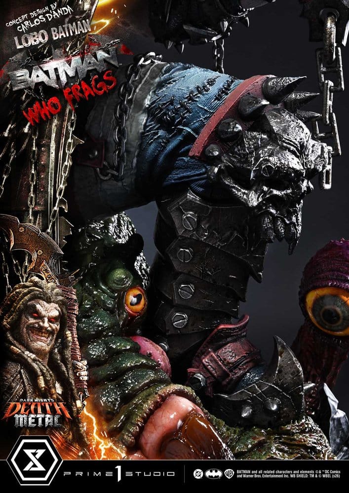 Dark Nights: Death Metal Museum Masterline Estatua 1/3 Lobo Batman: Batman Who Frags 81 cm