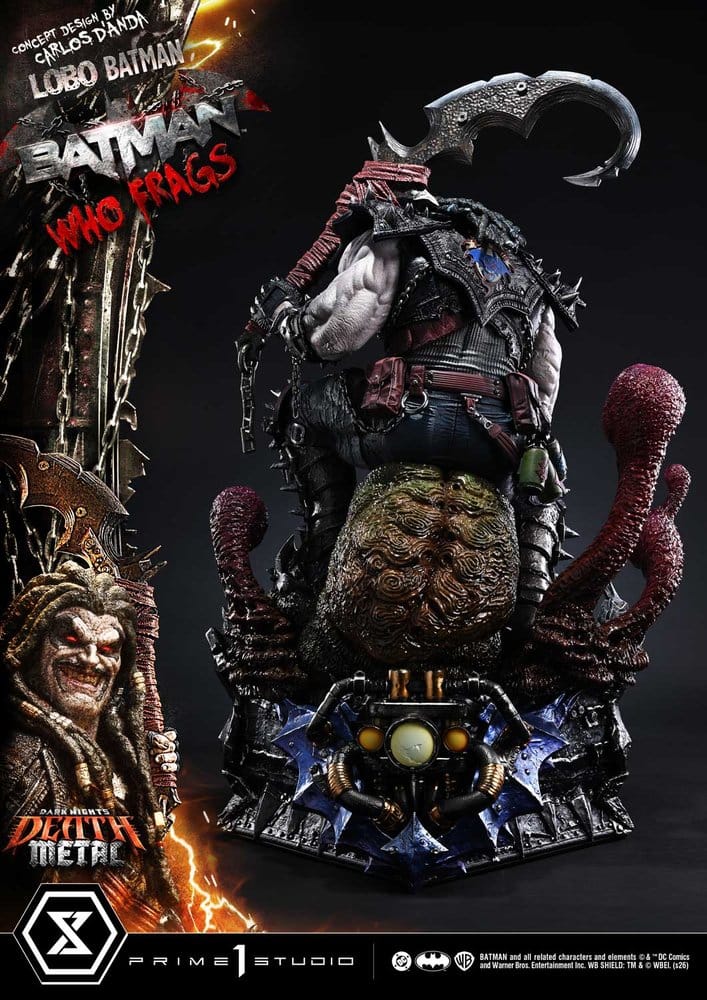 Dark Nights: Death Metal Museum Masterline Estatua 1/3 Lobo Batman: Batman Who Frags 81 cm
