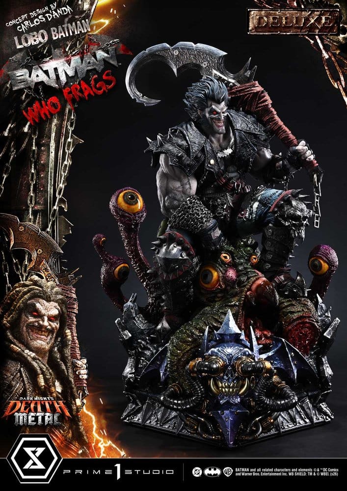 Dark Nights: Death Metal Museum Masterline Estatua 1/3 Lobo Batman: Batman Who Frags Deluxe Version 81 cm Frikytopia