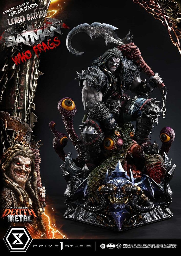 Dark Nights: Death Metal Museum Masterline Estatua 1/3 Lobo Batman: Batman Who Frags Deluxe Version 81 cm