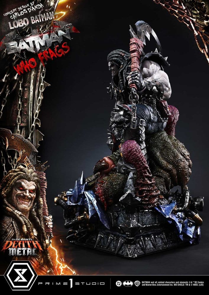 Dark Nights: Death Metal Museum Masterline Estatua 1/3 Lobo Batman: Batman Who Frags Deluxe Version 81 cm