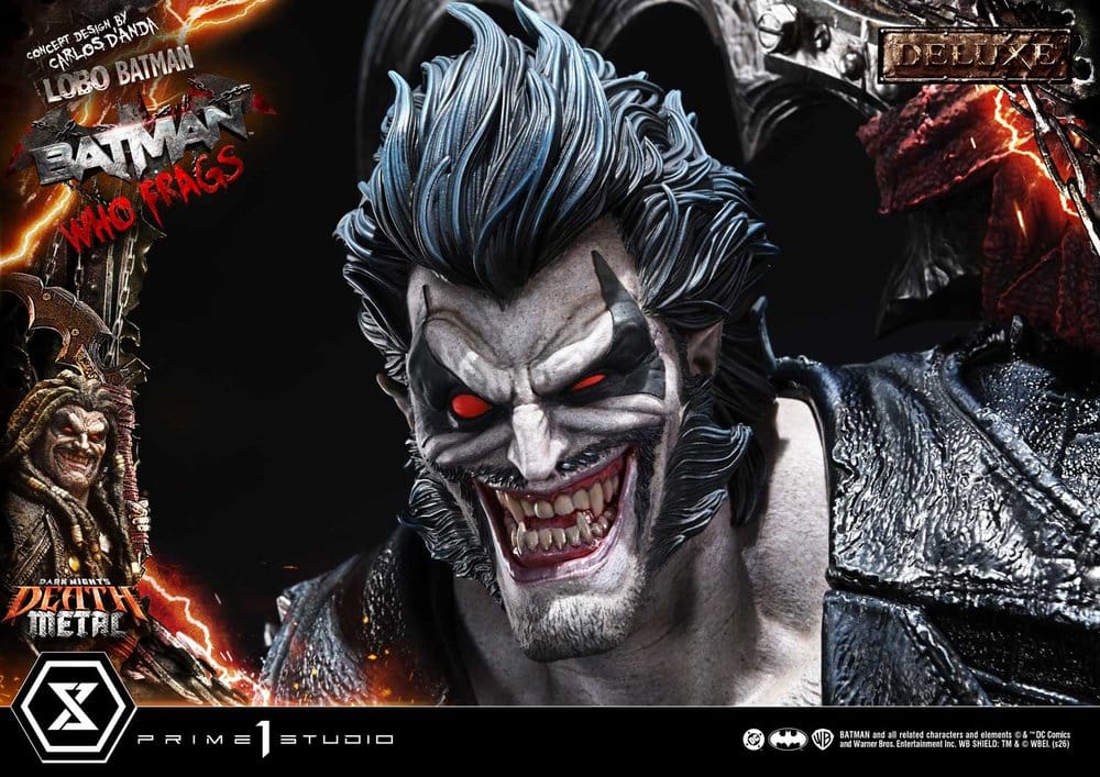 Dark Nights: Death Metal Museum Masterline Estatua 1/3 Lobo Batman: Batman Who Frags Deluxe Version 81 cm