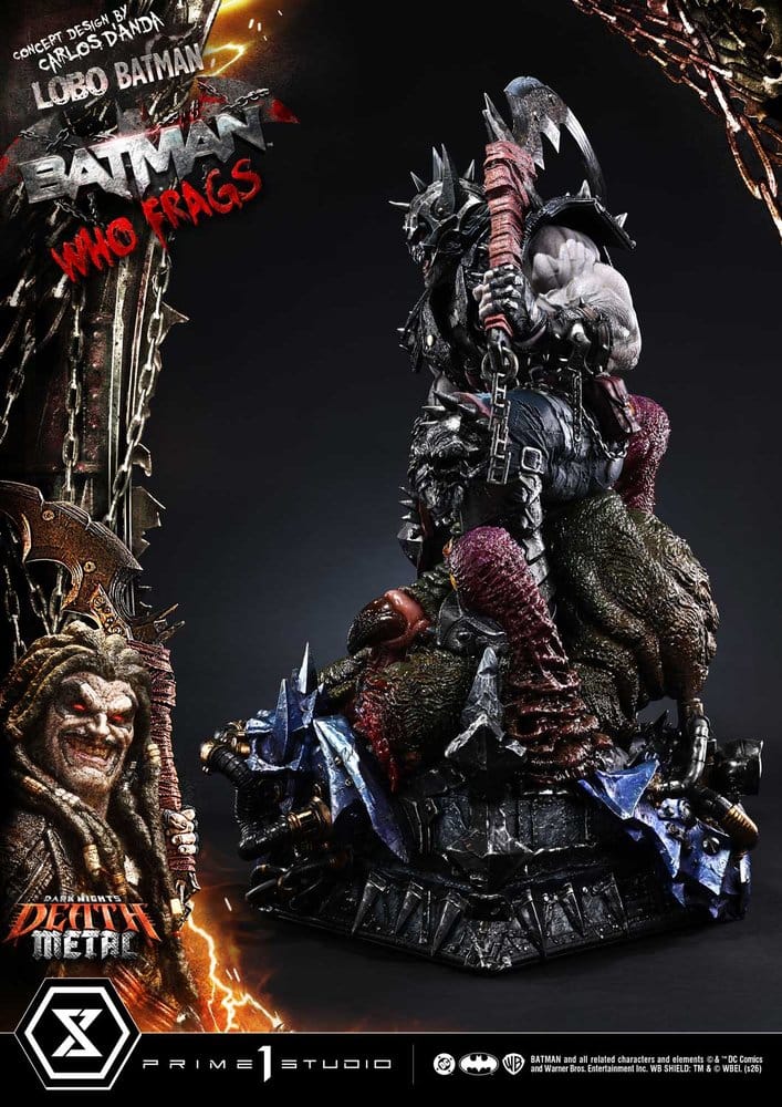 Dark Nights: Death Metal Museum Masterline Estatua 1/3 Lobo Batman: Batman Who Frags Deluxe Version 81 cm