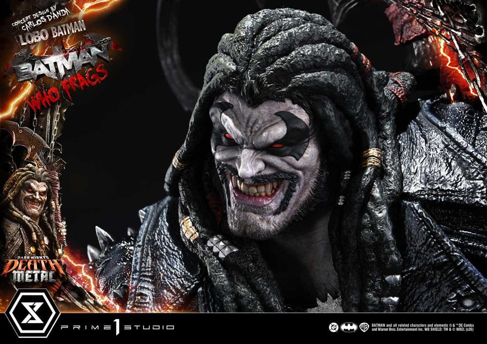Dark Nights: Death Metal Museum Masterline Estatua 1/3 Lobo Batman: Batman Who Frags Deluxe Version 81 cm