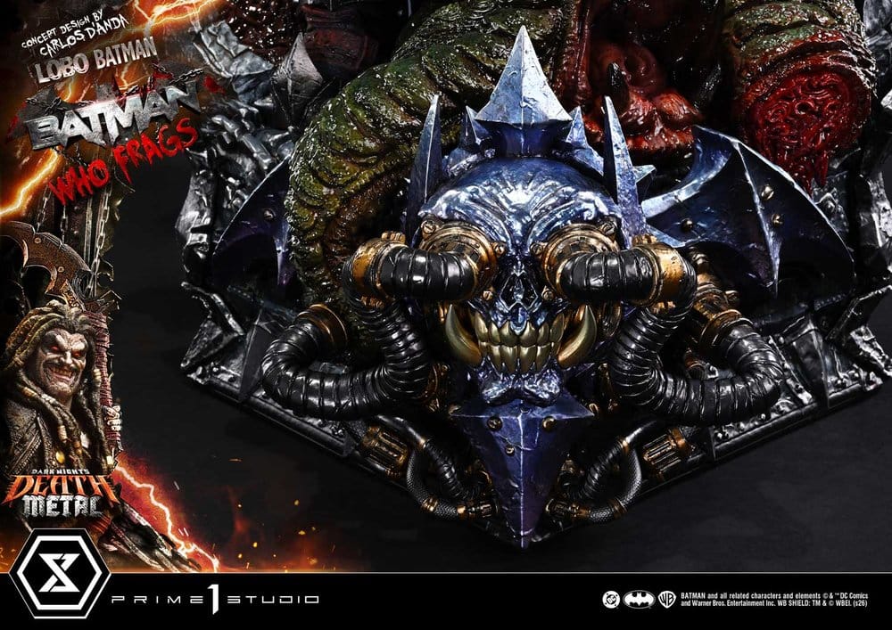 Dark Nights: Death Metal Museum Masterline Estatua 1/3 Lobo Batman: Batman Who Frags Deluxe Version 81 cm