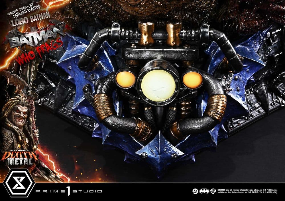 Dark Nights: Death Metal Museum Masterline Estatua 1/3 Lobo Batman: Batman Who Frags Deluxe Version 81 cm