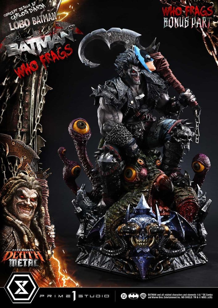 Dark Nights: Death Metal Museum Masterline Estatua 1/3 Lobo Batman: Batman Who Frags Deluxe Bonus Version 81 cm Frikytopia