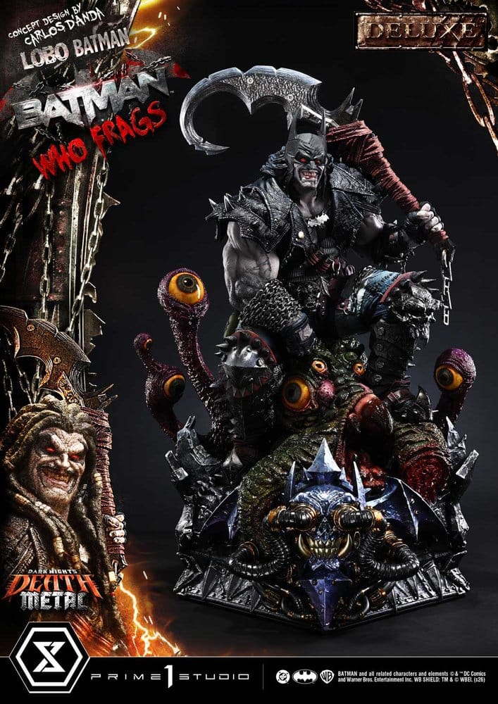 Dark Nights: Death Metal Museum Masterline Estatua 1/3 Lobo Batman: Batman Who Frags Deluxe Bonus Version 81 cm