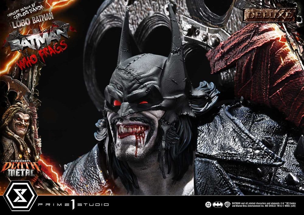 Dark Nights: Death Metal Museum Masterline Estatua 1/3 Lobo Batman: Batman Who Frags Deluxe Bonus Version 81 cm