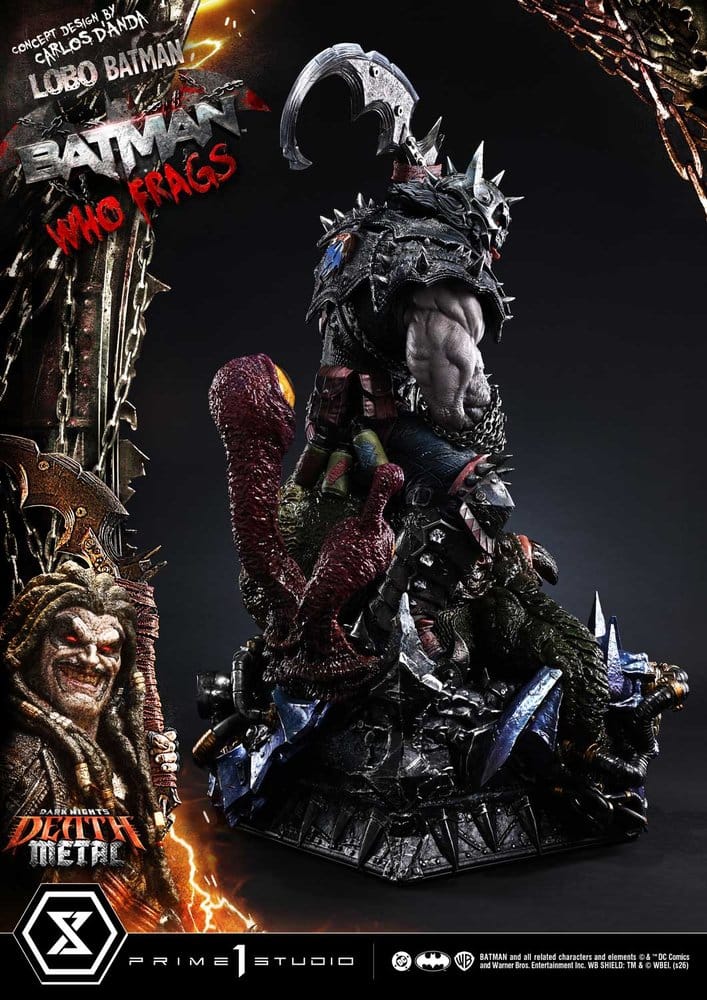 Dark Nights: Death Metal Museum Masterline Estatua 1/3 Lobo Batman: Batman Who Frags Deluxe Bonus Version 81 cm